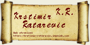 Krstimir Ratarević vizit kartica